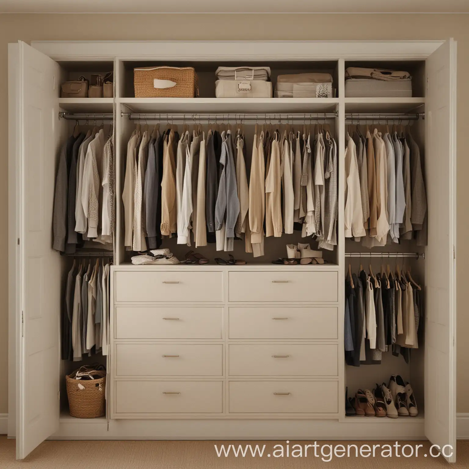 Organized-Closet-with-Various-Items