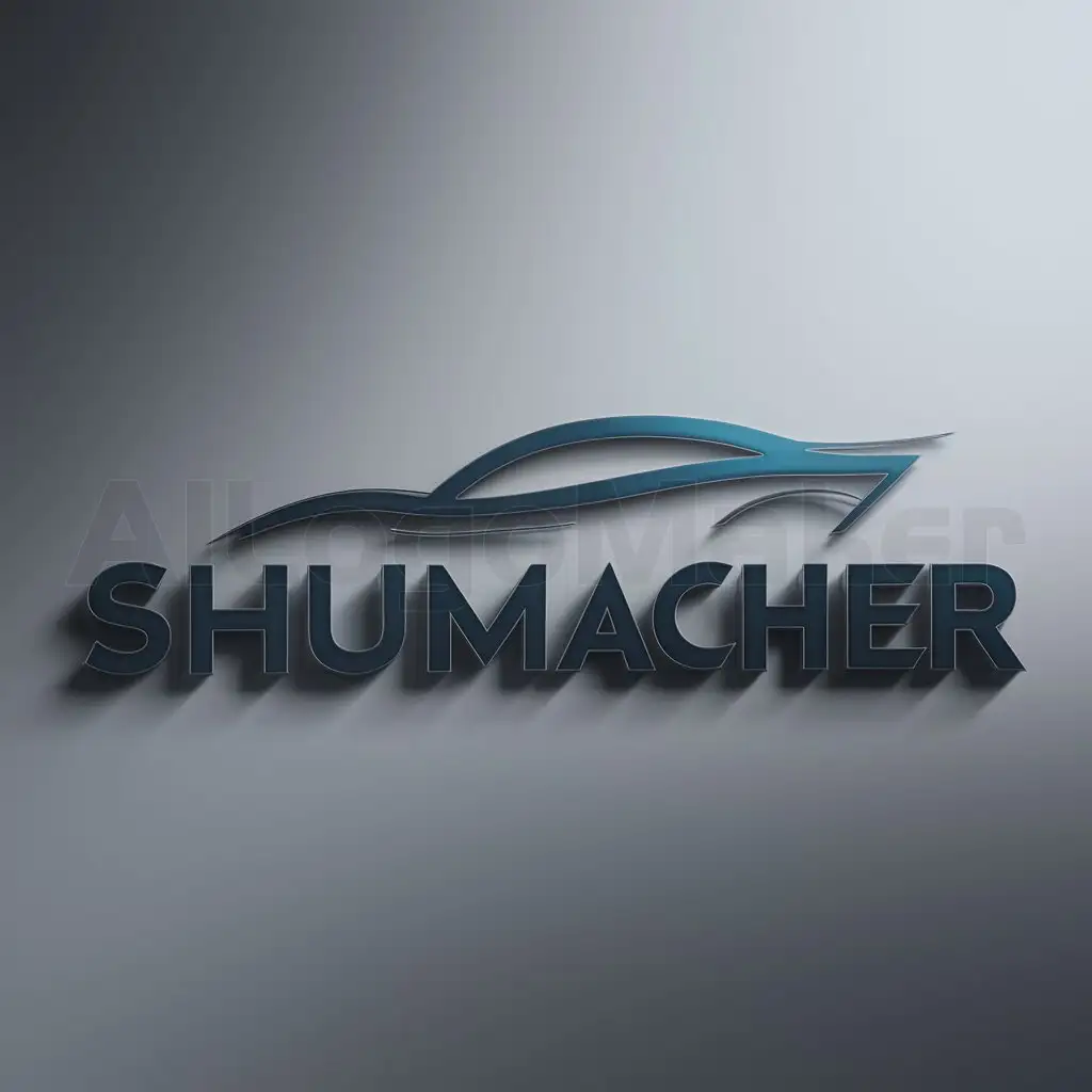 a logo design,with the text "SHUMACHER", main symbol:Avtomobile,Moderate,clear background