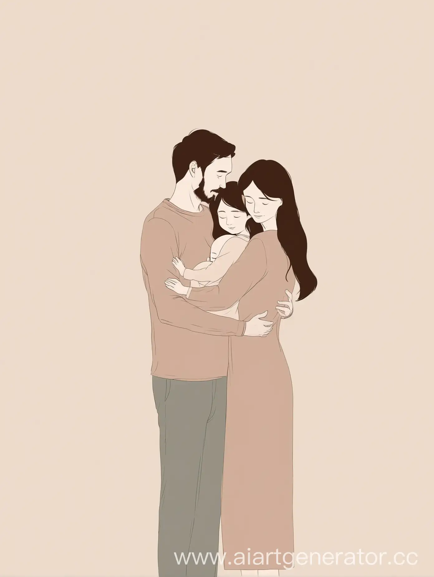 Warm-Family-Hug-Minimalistic-Family-Embrace-in-Soft-Tones