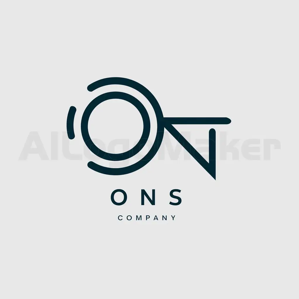 a logo design,with the text "ONS", main symbol:ONS,Minimalistic,be used in Technology industry,clear background