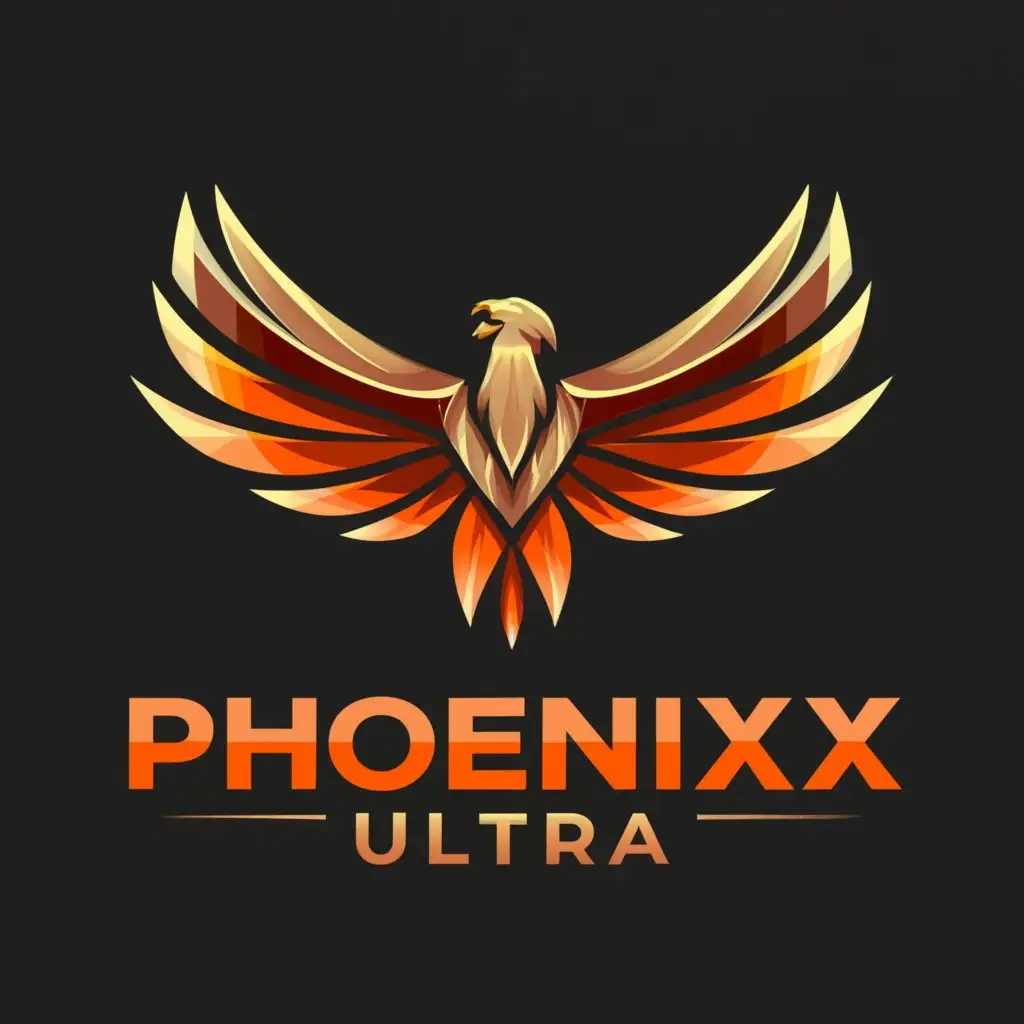 a logo design,with the text "Phoenix Ultra", main symbol:Phoenix,complex,be used in Sports Fitness industry,clear background