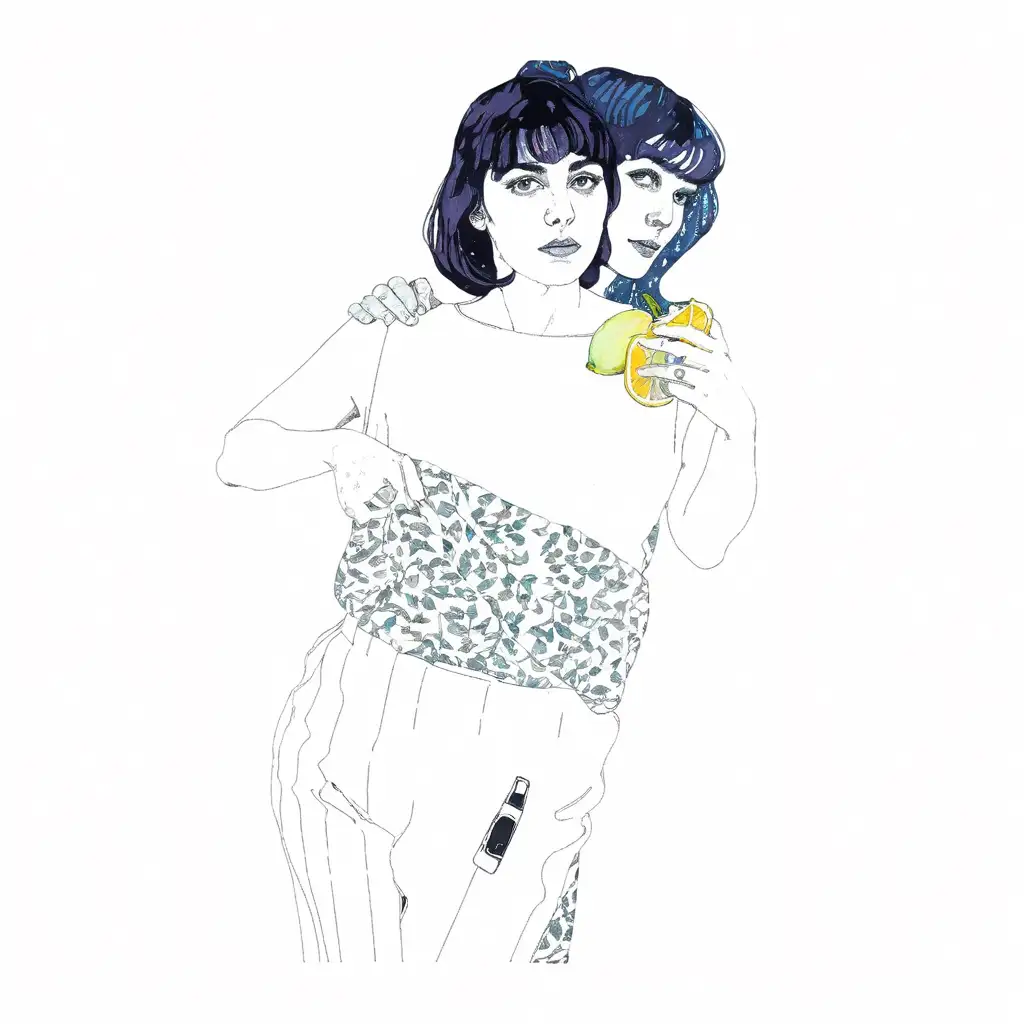 make this image with the style of hope gangloff