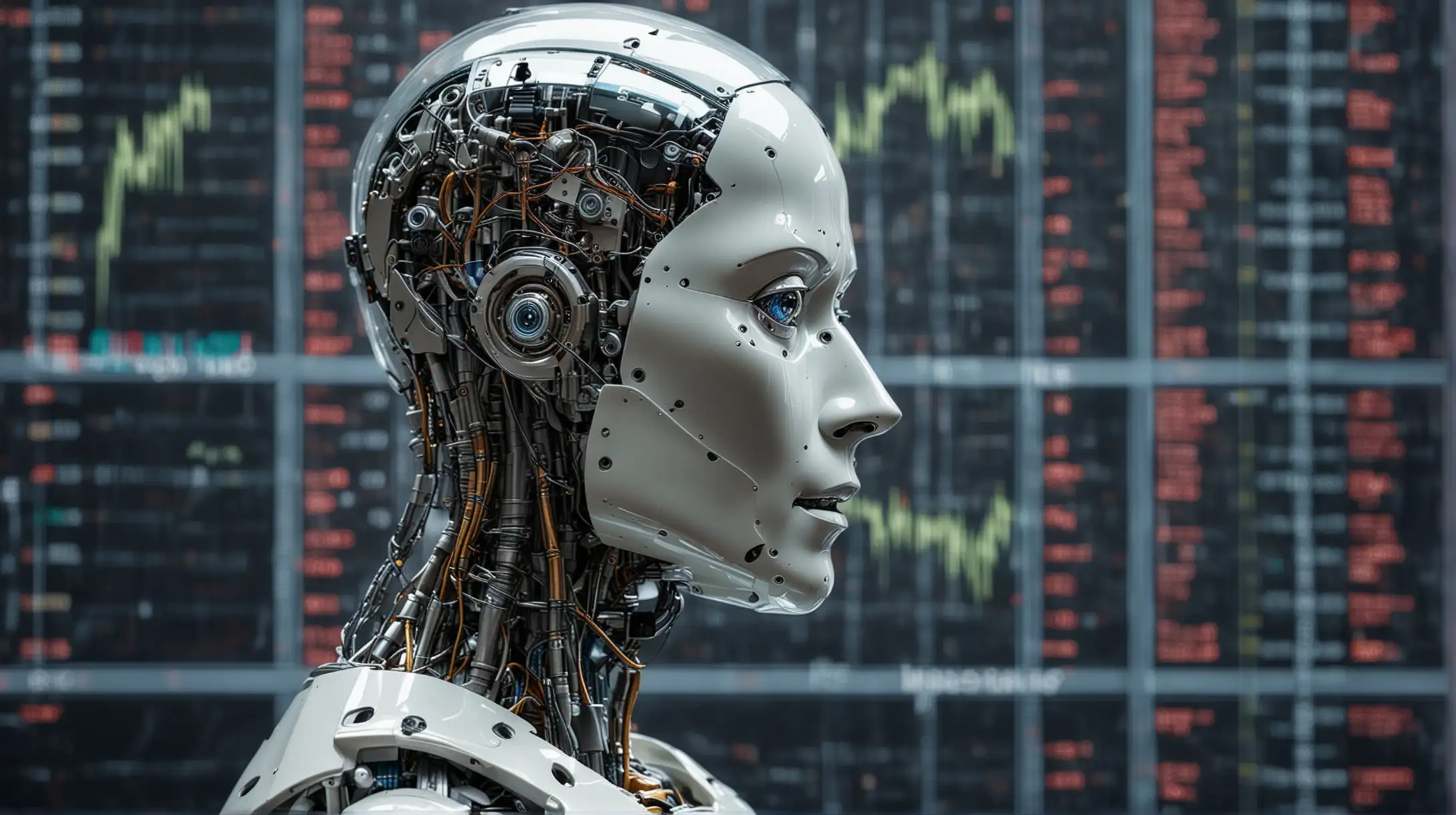 Intelligent Humanoid Robot Analyzing Stock Market Data