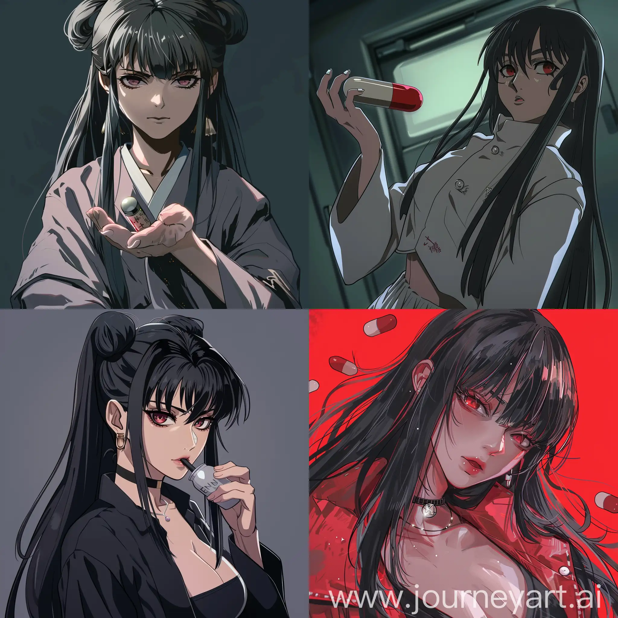 Female-Anime-Character-with-Enmas-Killing-Pill-Inuyasha-Inspired-Artwork