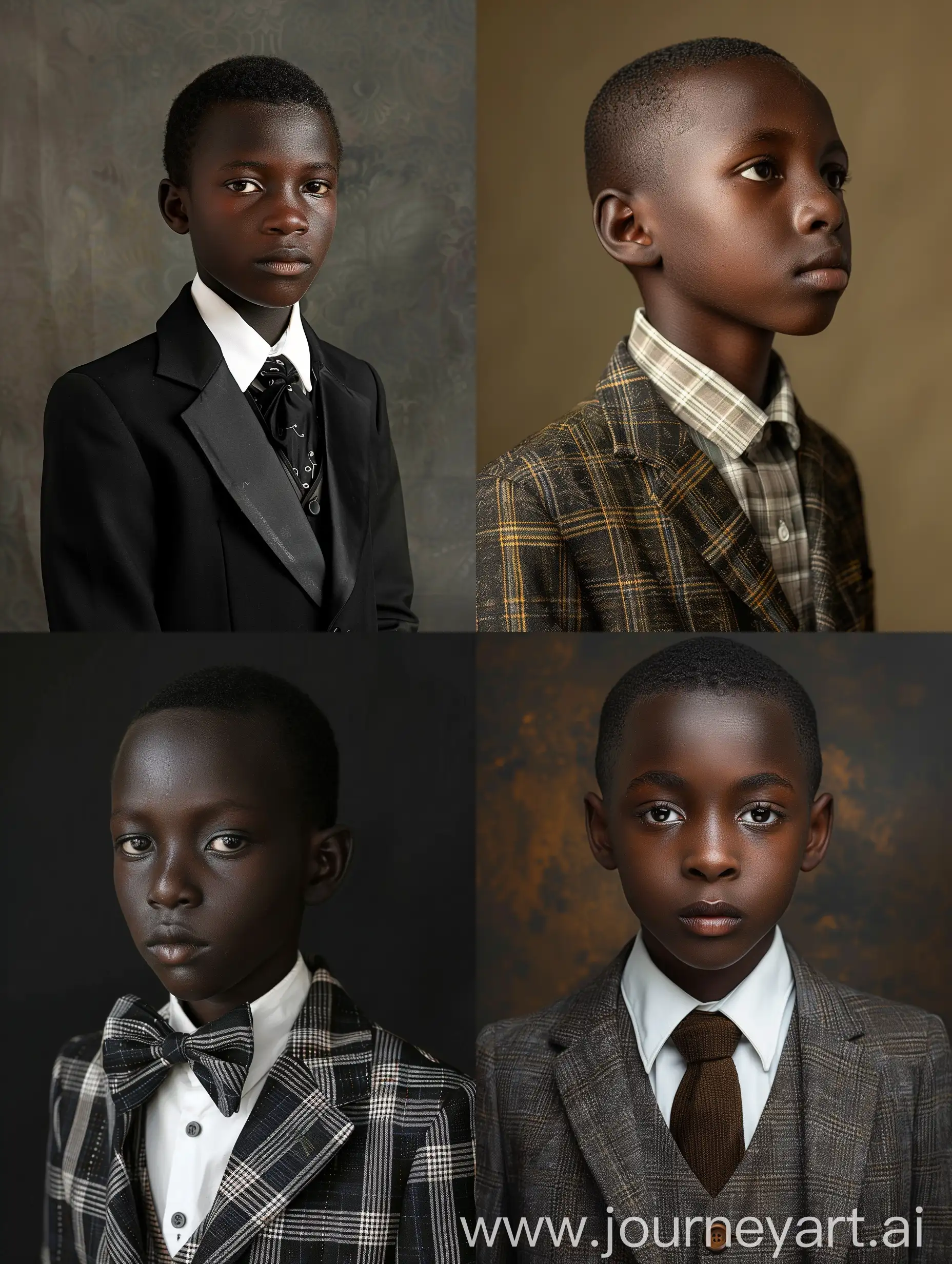 a photorealistic portrait photo of a well dressed 15 year old kenyan boy