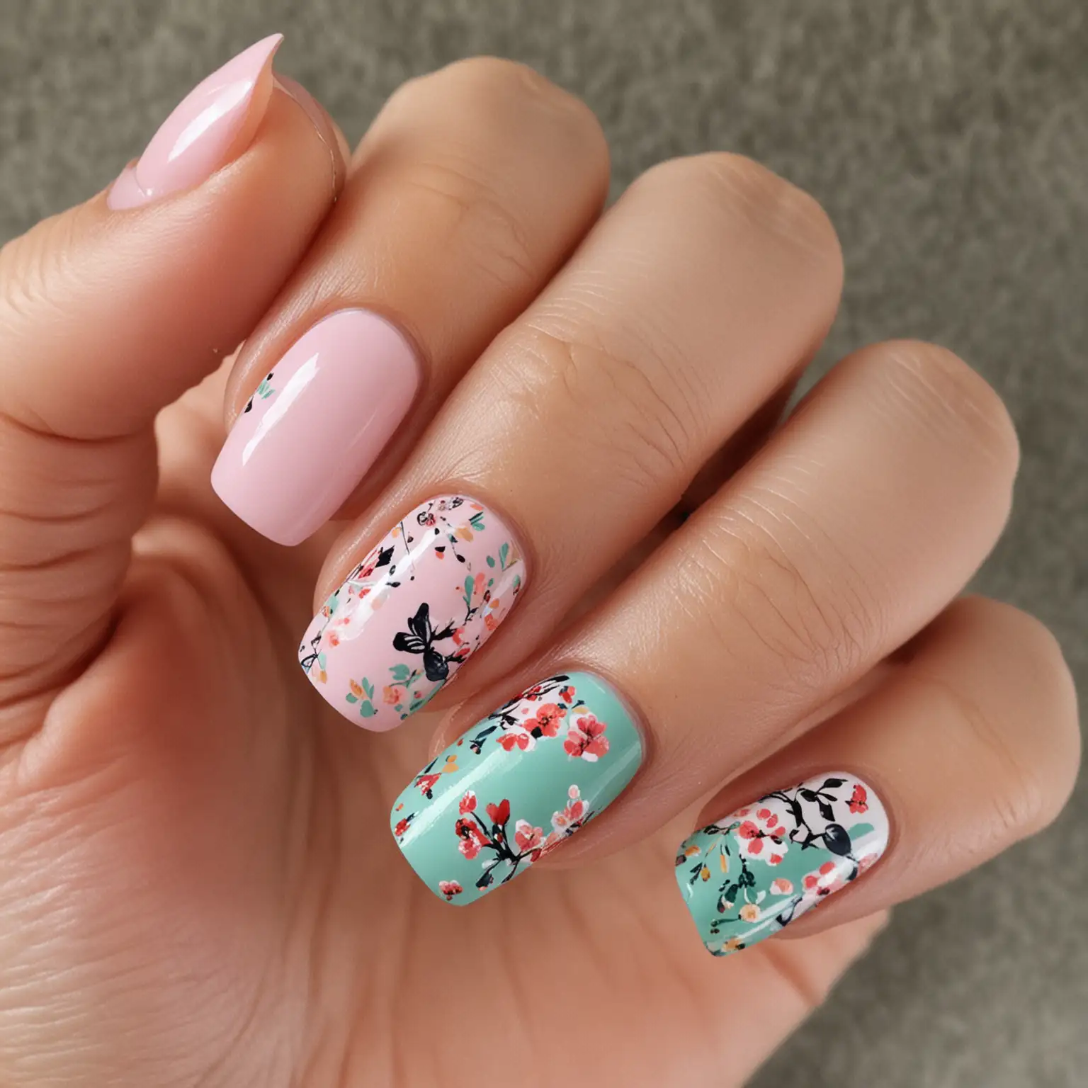 Creative and Effortless Spring Nail Designs