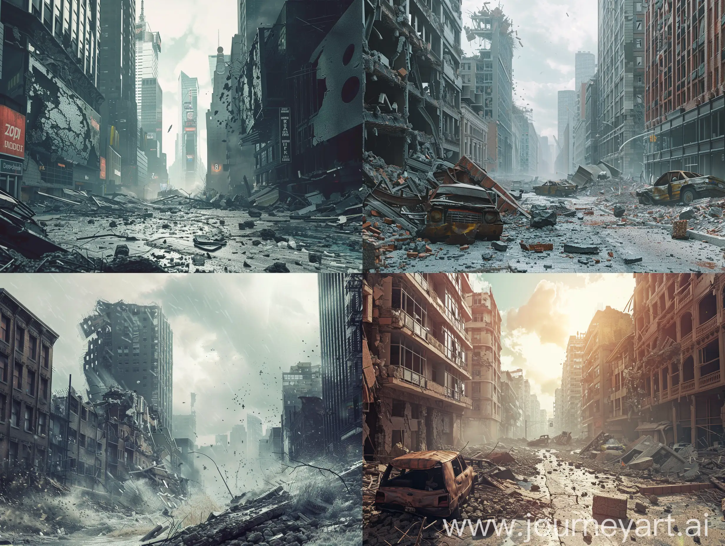 Urban-Apocalypse-Devastation-Amidst-Natural-Disasters