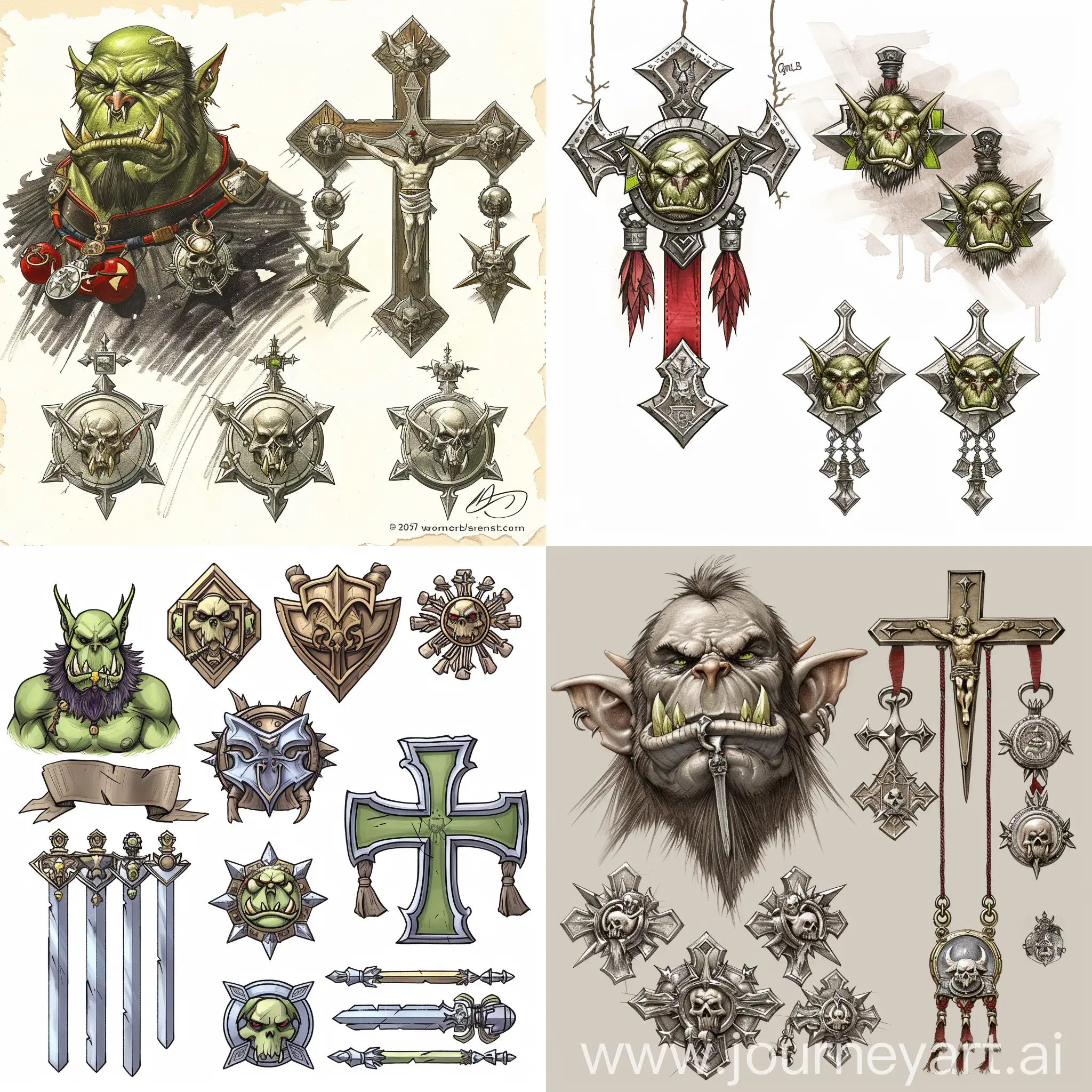 Military-Orcs-Horde-with-Cross-Medals-from-World-of-Warcraft