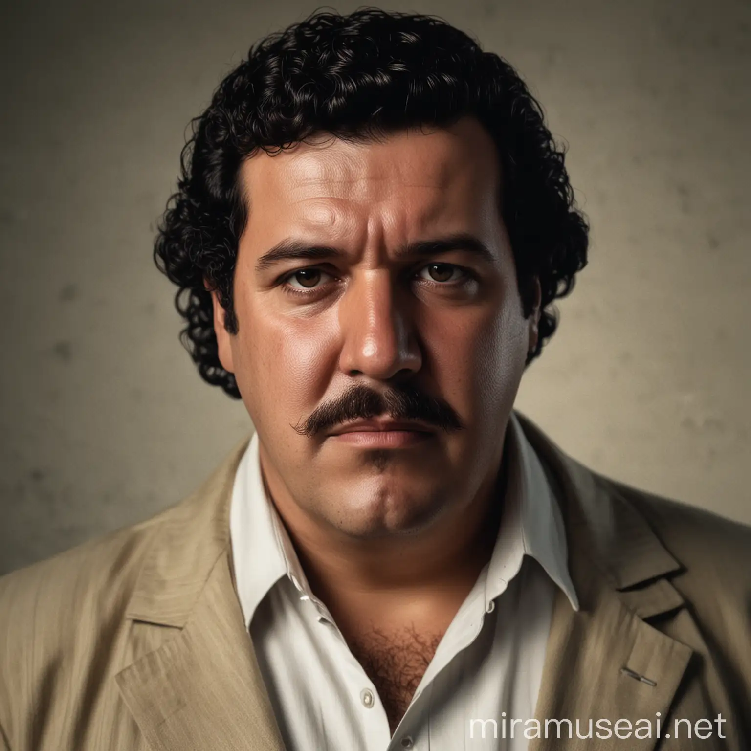 Pablo Escobar Portrait HighResolution Digital Artwork