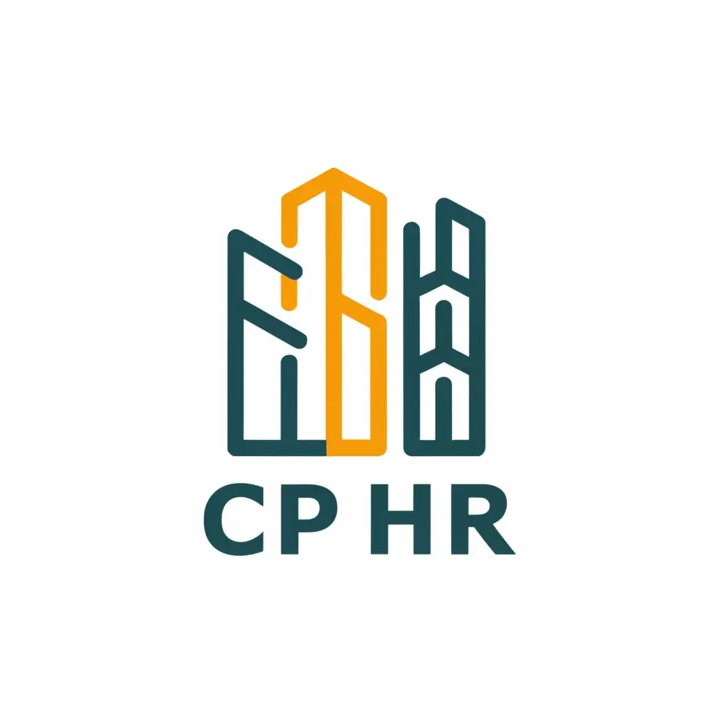 a logo design,with the text "CP HR", main symbol:building,Moderate,be used in Construction industry,clear background