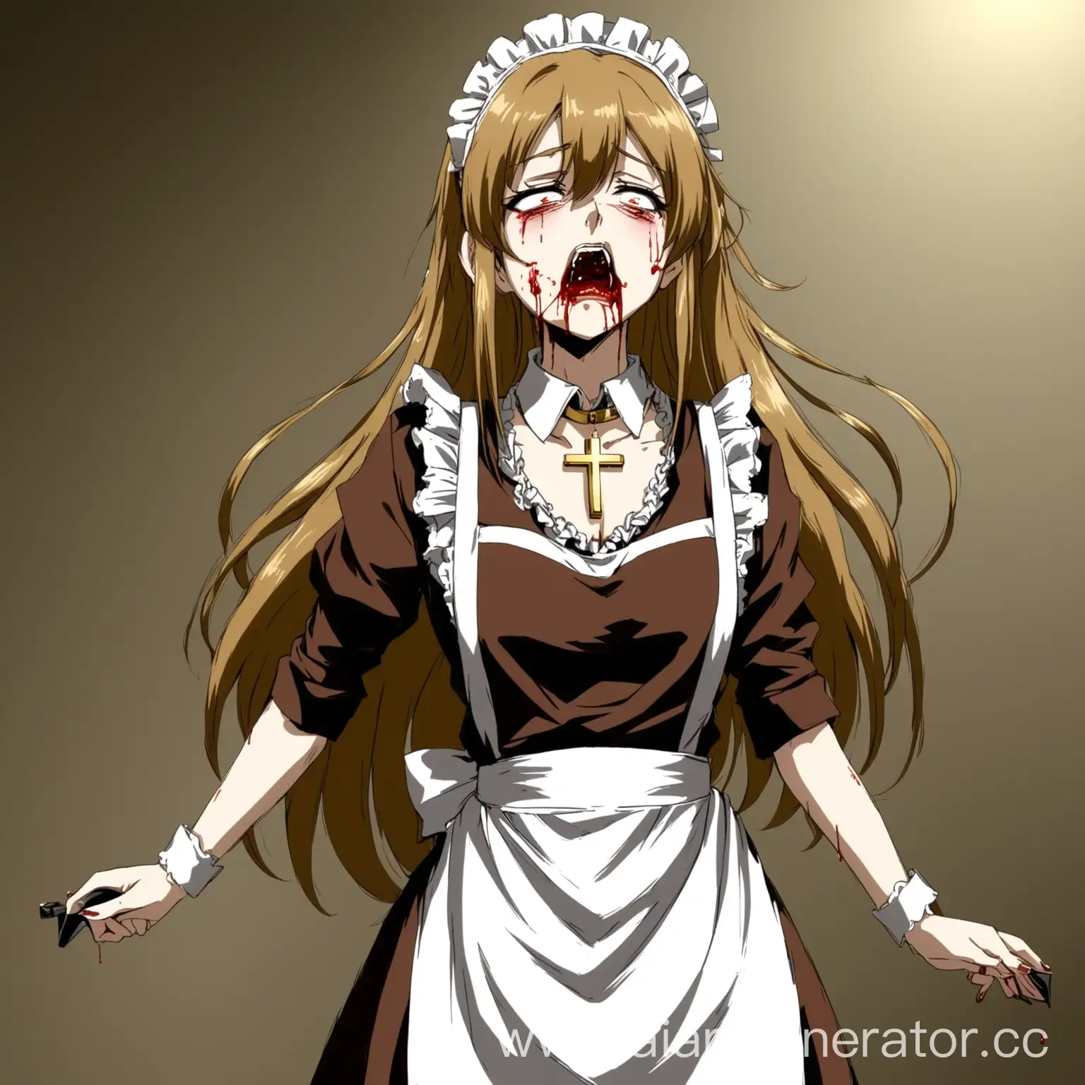 Maid-with-Gold-Cross-Necklace-Anime-Style-Character-with-Nosebleed