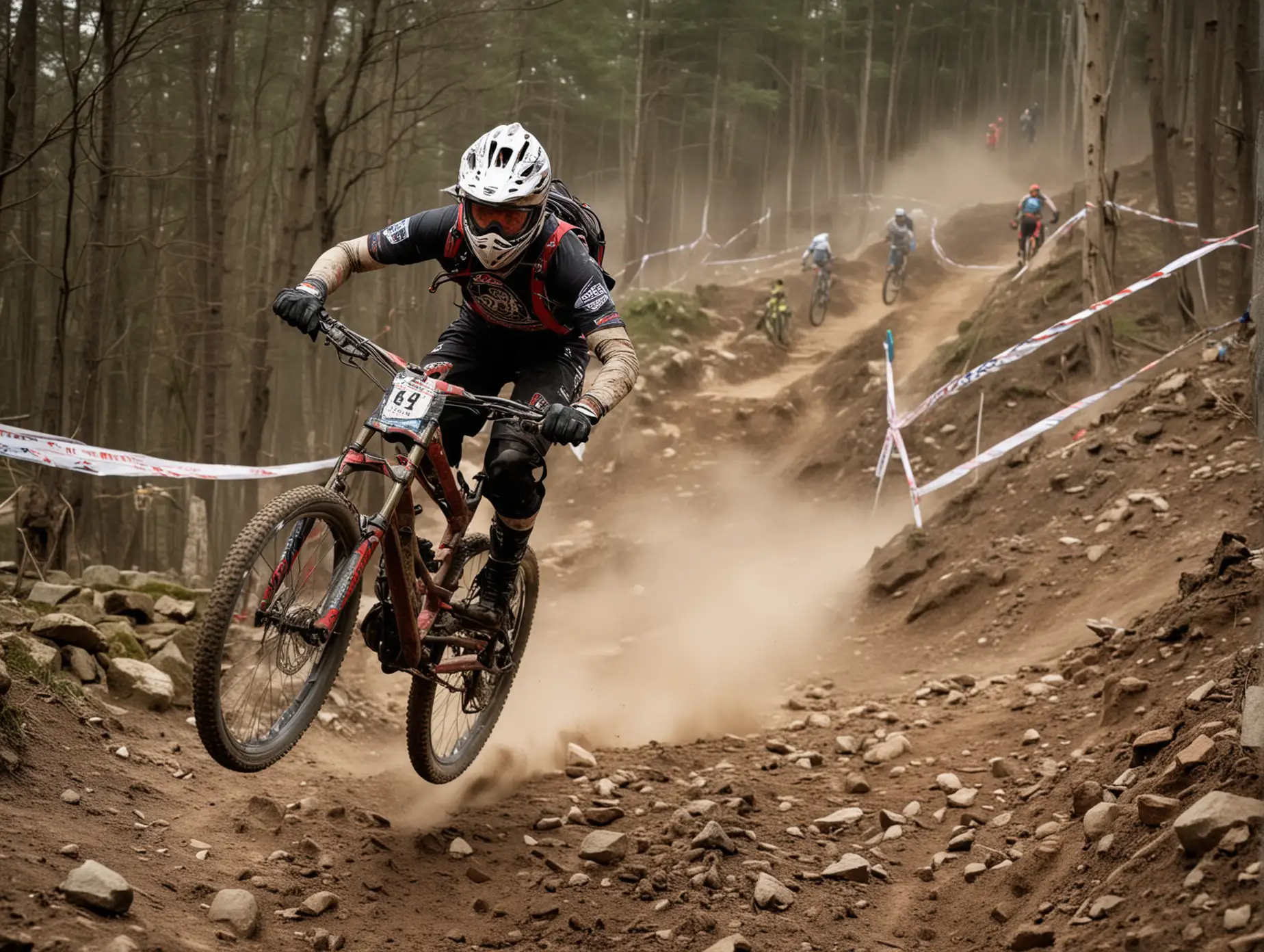 French-Hell-Cirque-du-Downhill-Race-Mountain-Biker-in-Action