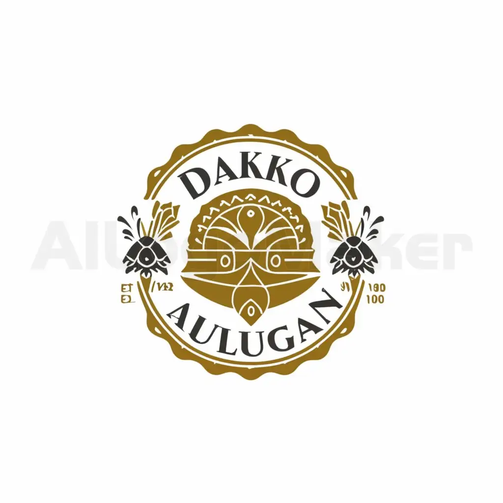 a logo design,with the text "Dako Kanlungan", main symbol:SALAKOT,complex,be used in Restaurant industry,clear background