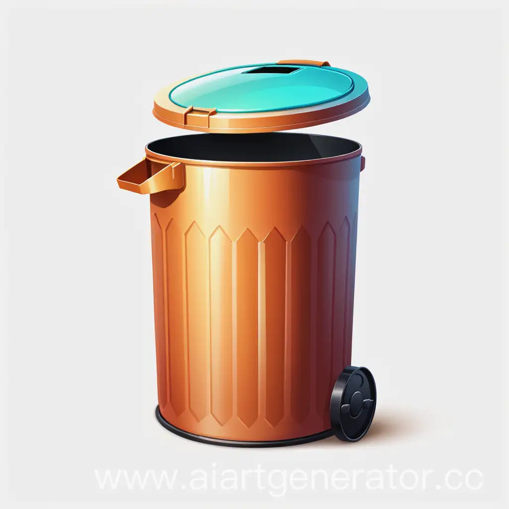 Icon, Trash can, Transparent background