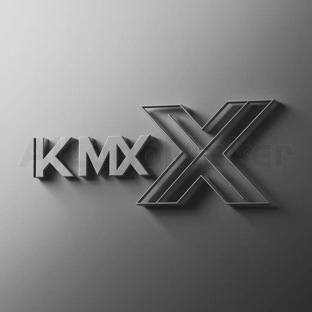 a logo design,with the text "kmx", main symbol:kmx,Moderate,clear background