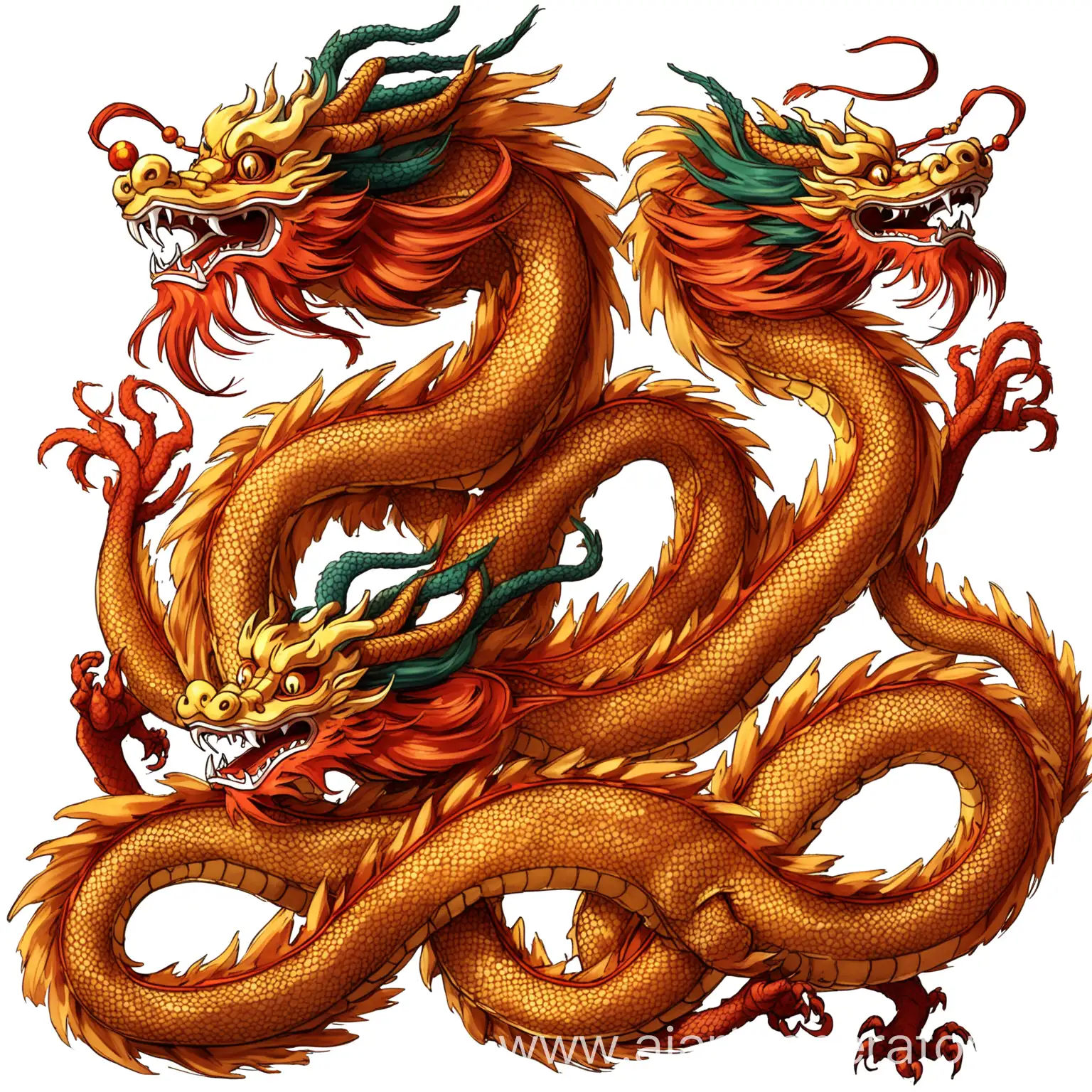 chinese dragons no background


