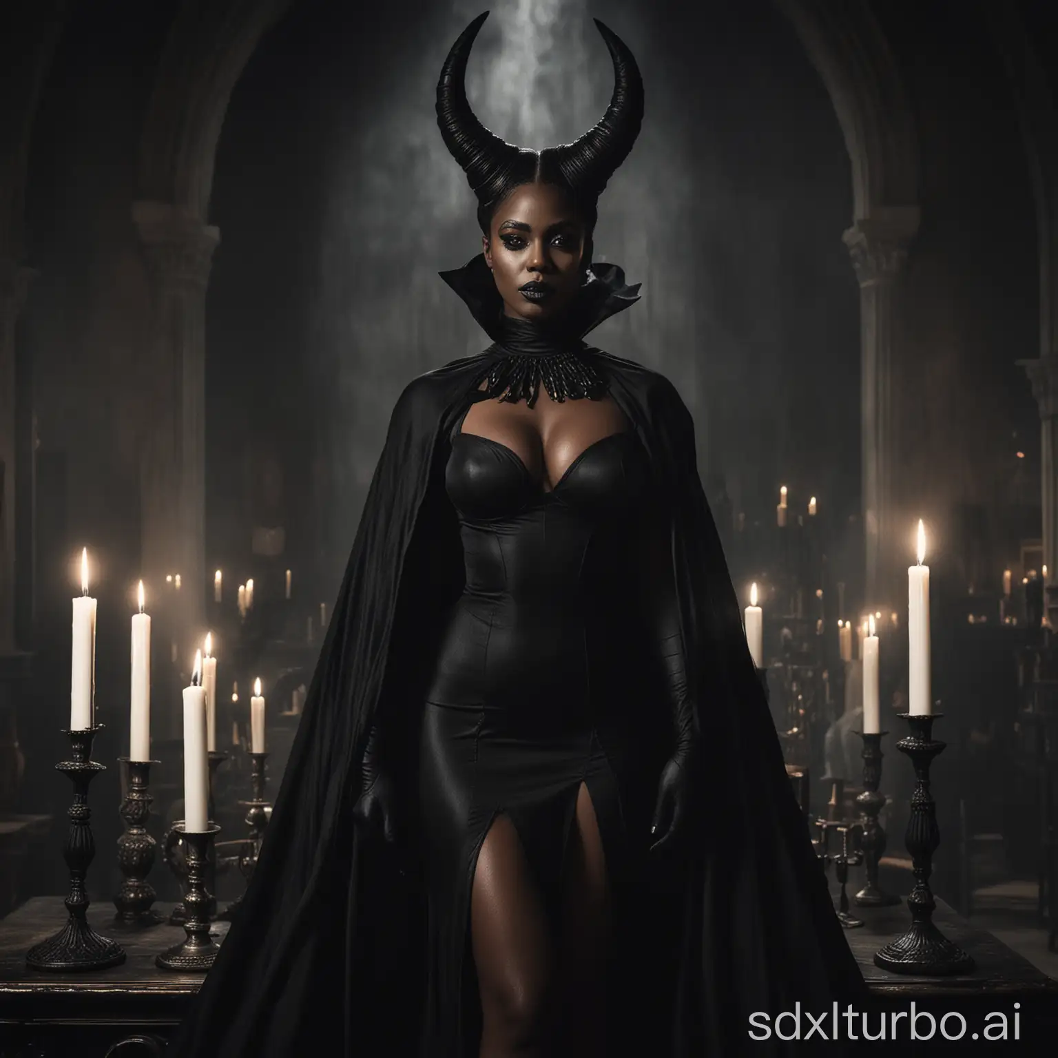 Majestic-Black-Woman-with-Horns-Enigmatic-Authority-and-Power