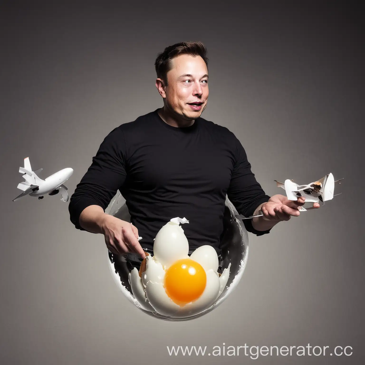 Innovative-Visionary-Elon-Musk-Soars-Through-the-Skies-on-Majestic-Eggs