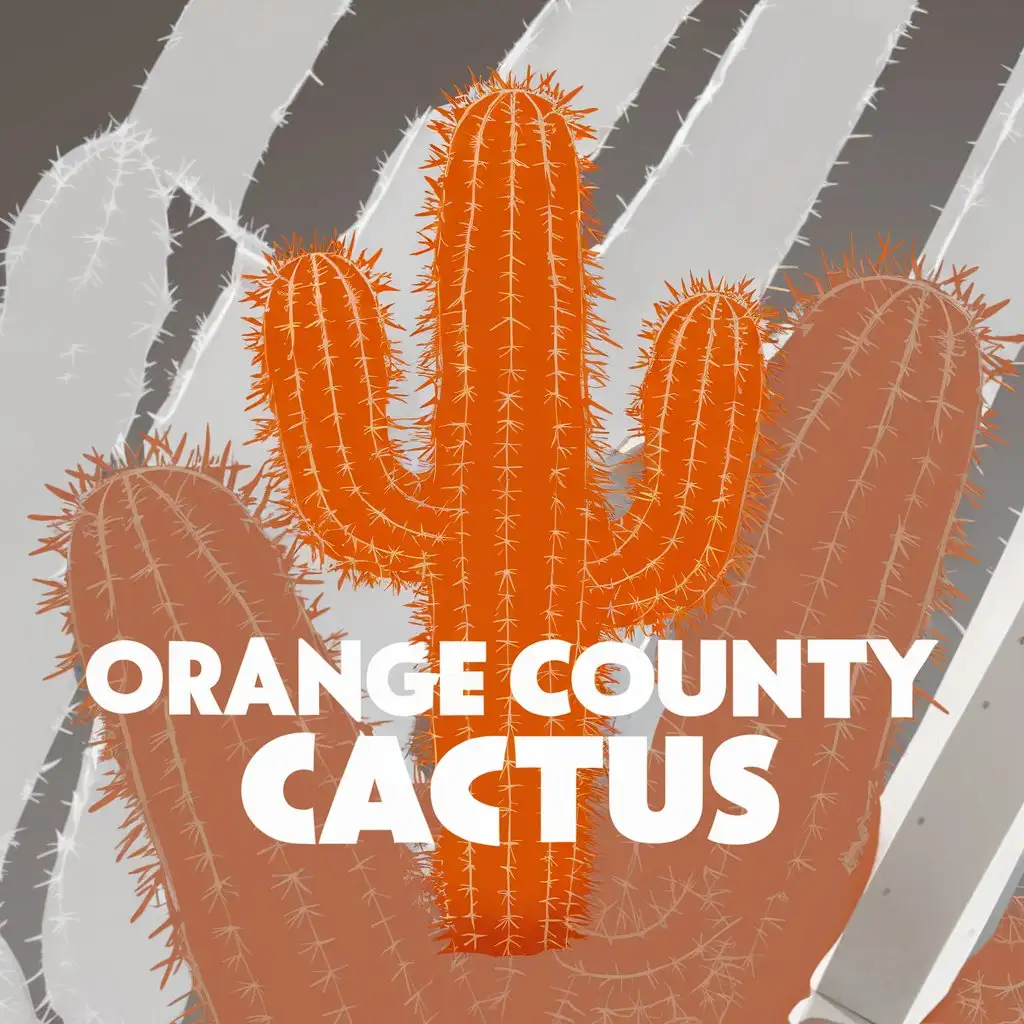 a logo design,with the text "Orange County Cactus", main symbol:Cactus,complex,clear background