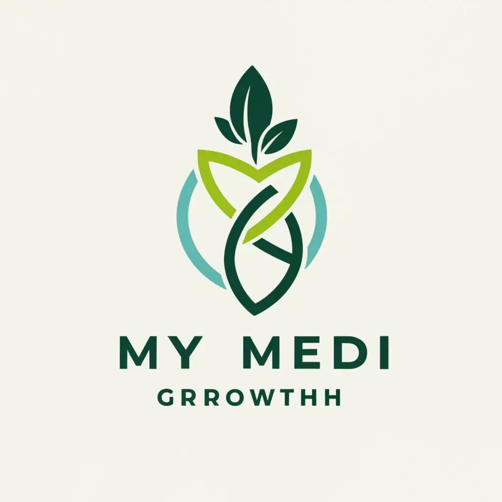 a logo design,with the text "My Medi Growth", main symbol:create a versatile logo  called "My Medi Growth",    the logo can be used across various platforms, from our website to printed marketing materials. The logo should succinctly represent our brand and be visually appealing.

Key Requirements:
- Incorporation of iconography: The logo should be unique and have a distinctive feel.
- Typography: The logo must include clear, legible typography that complements the iconography.
- Color palette: Design should be delivered with a suitable color palette that resonates with our brand identity.


The company - My Medi Growth - is a digital marketing agency that specialises in helping Medical Spas throughout North America with patient acquisition and retention.

For more information on the brand, visit our website - https://mymedigrowth.com.,Moderate,be used in Others industry,clear background