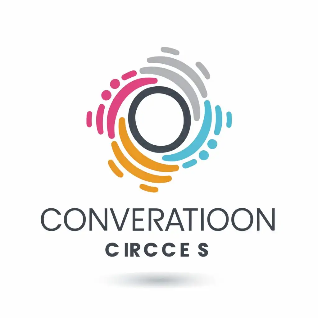 a logo design,with the text "Conversation Circles", main symbol:A Circles,Moderate,be used in Education industry,clear background