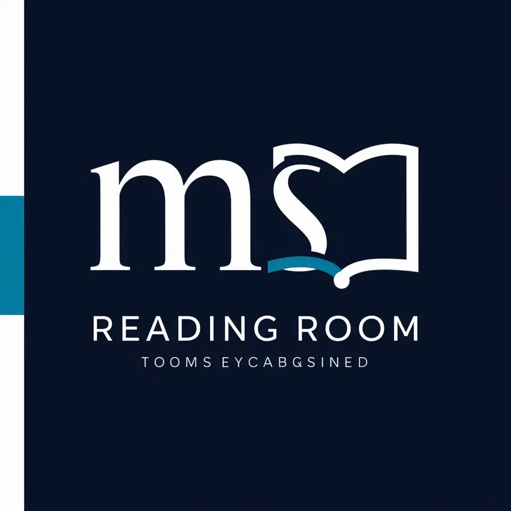 LOGO-Design-for-Reading-Room-Modern-Symbol-MS-in-Education-Industry