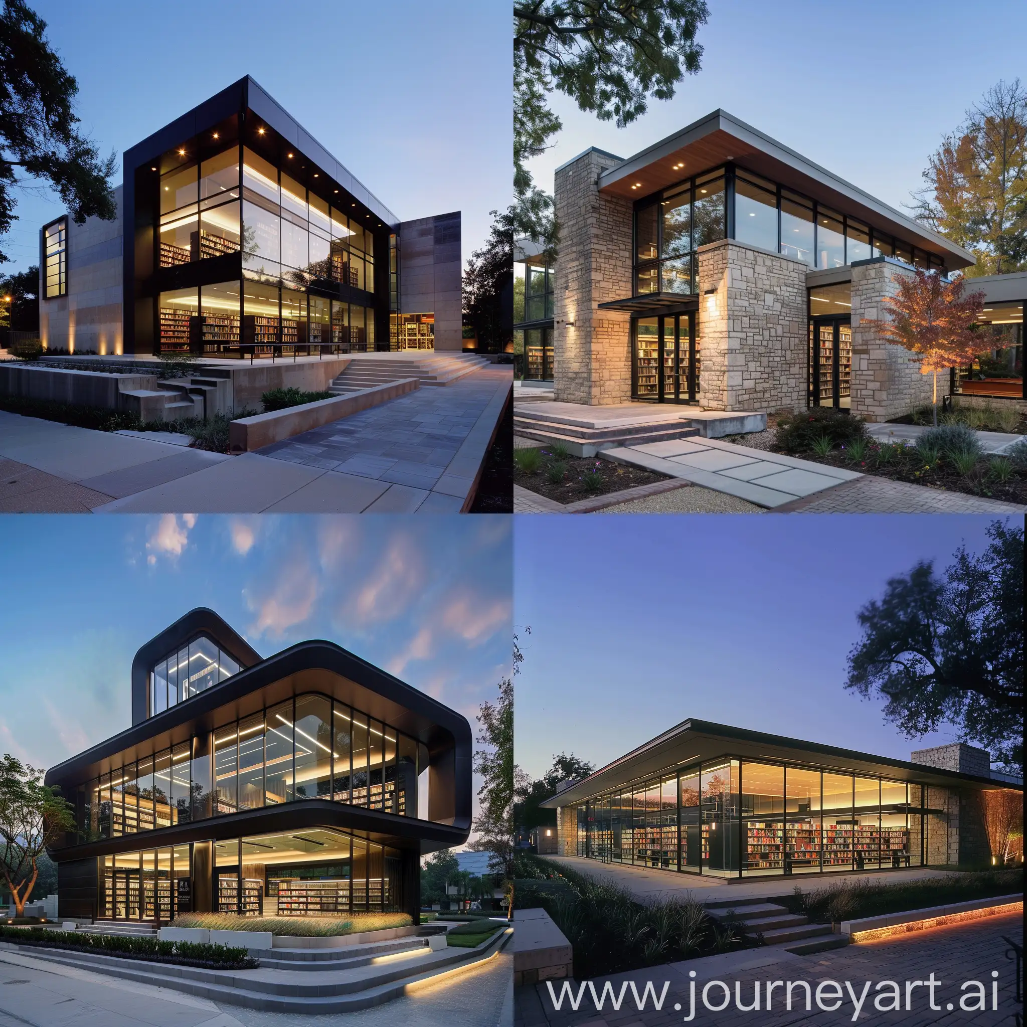 modern library exterior design