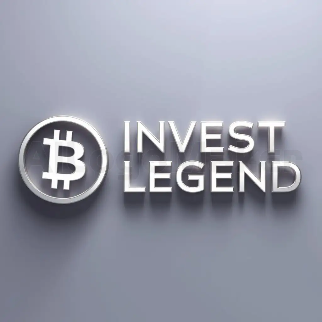 a logo design,with the text "Invest Legend", main symbol:Cryptocurrency,Moderate,clear background