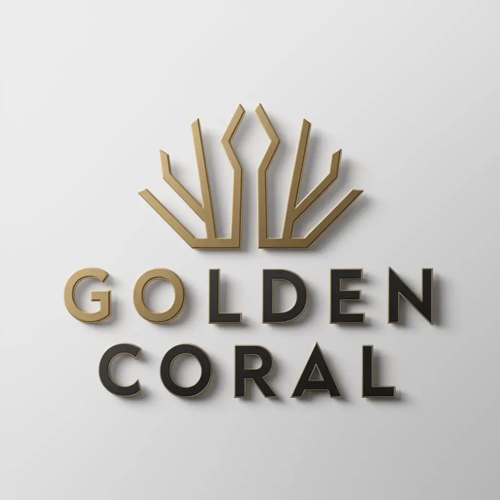 LOGO-Design-For-Golden-Coral-Elegant-Coral-Symbol-for-the-Construction-Industry