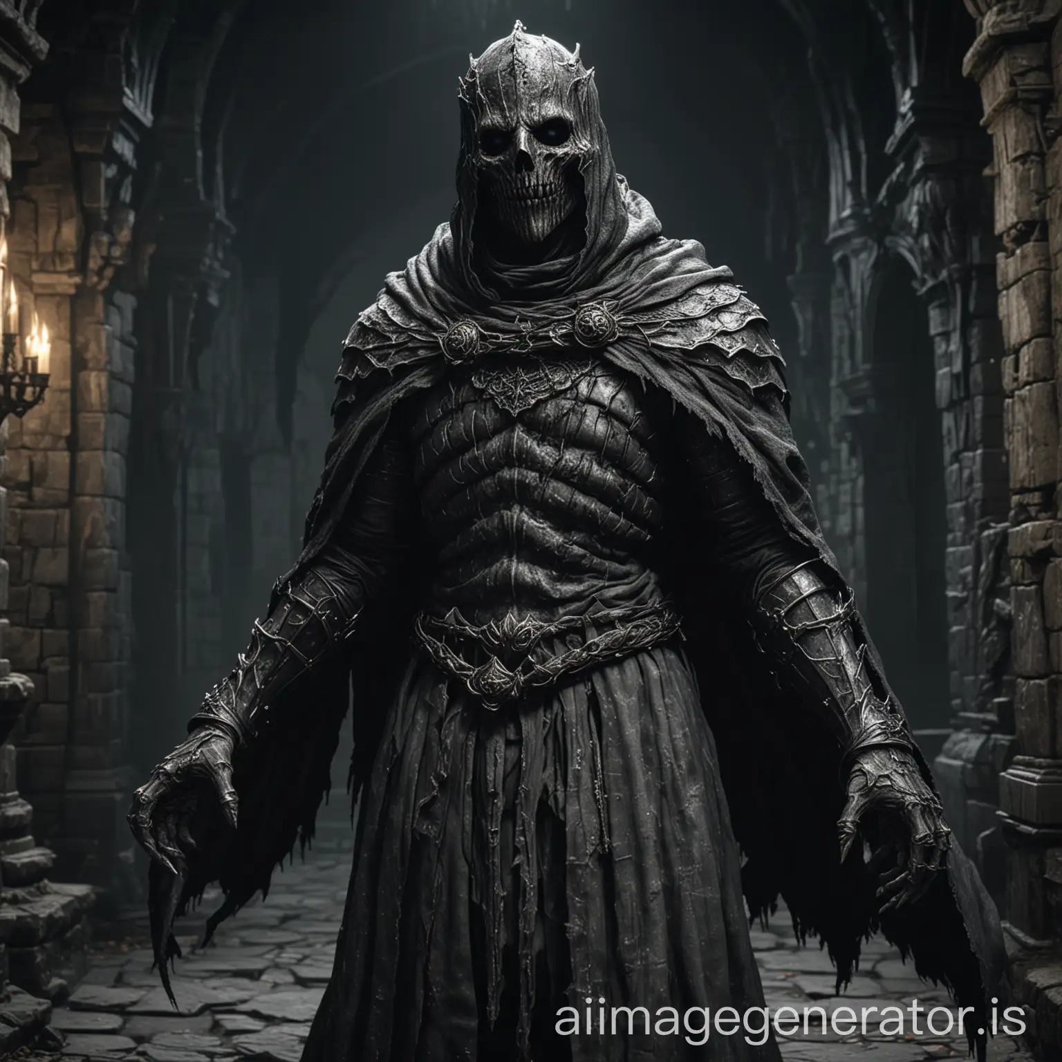 Terrifying-Lesser-Undead-Creature-in-Dark-Souls-3-Castle-Interior