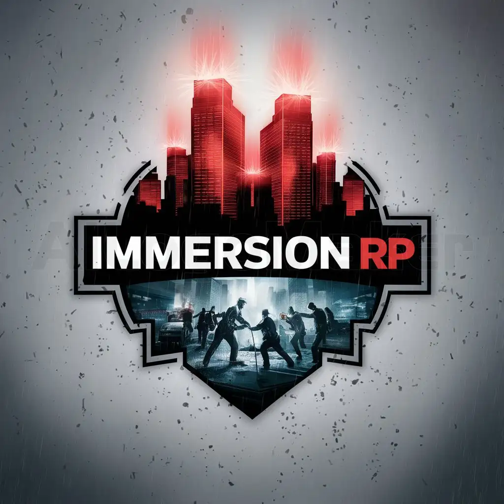 LOGO-Design-For-Immersion-RP-Intense-Skyscraper-Battle-with-Rain