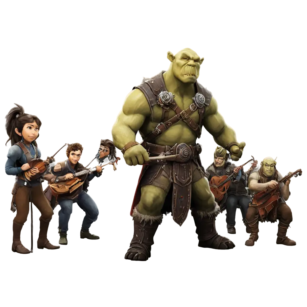 Captivating-PNG-Image-of-an-Orchestra-Uniting-Orc-and-Human-Musicians