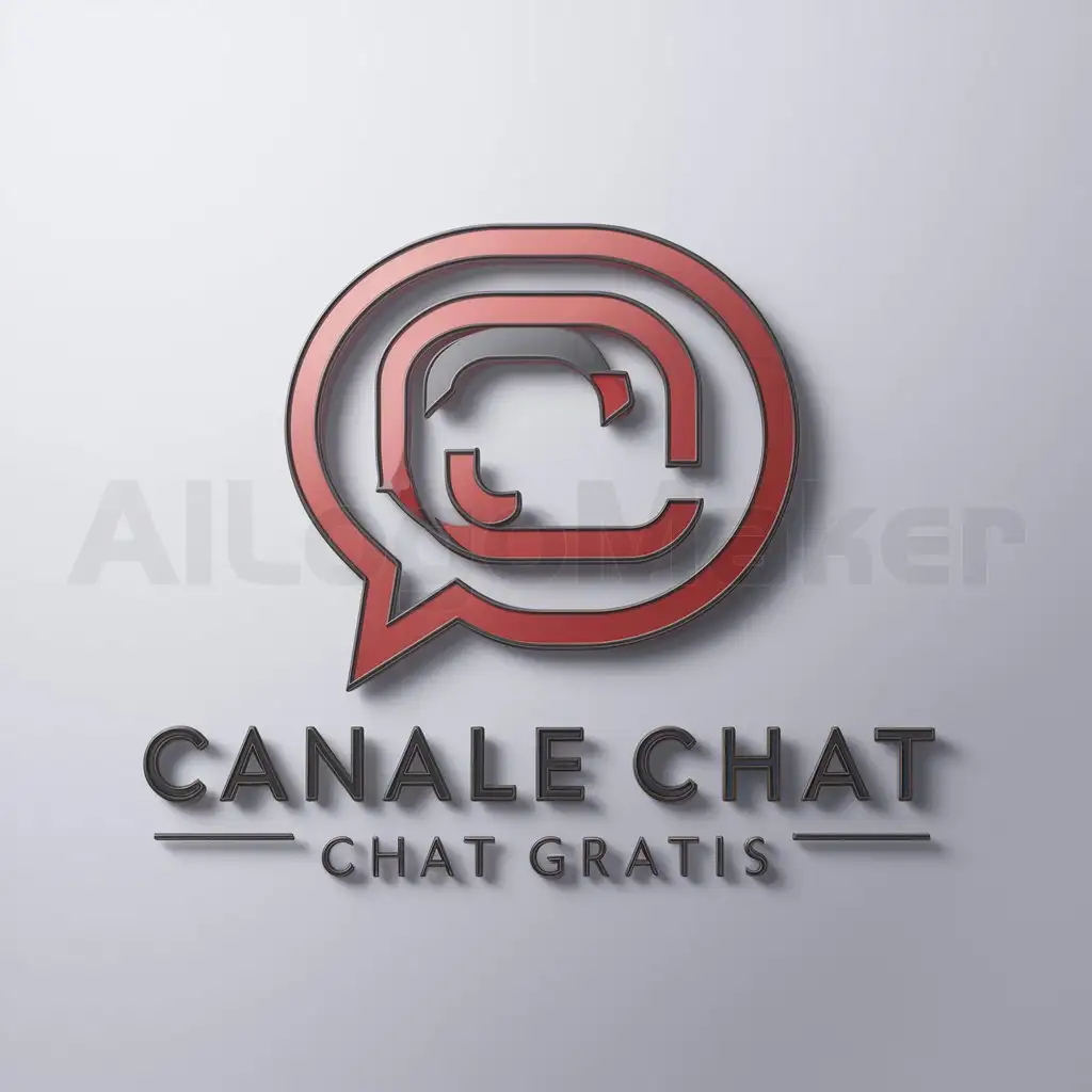 a logo design,with the text "Canale Chat Chat Gratis", main symbol:Chat,complex,clear background