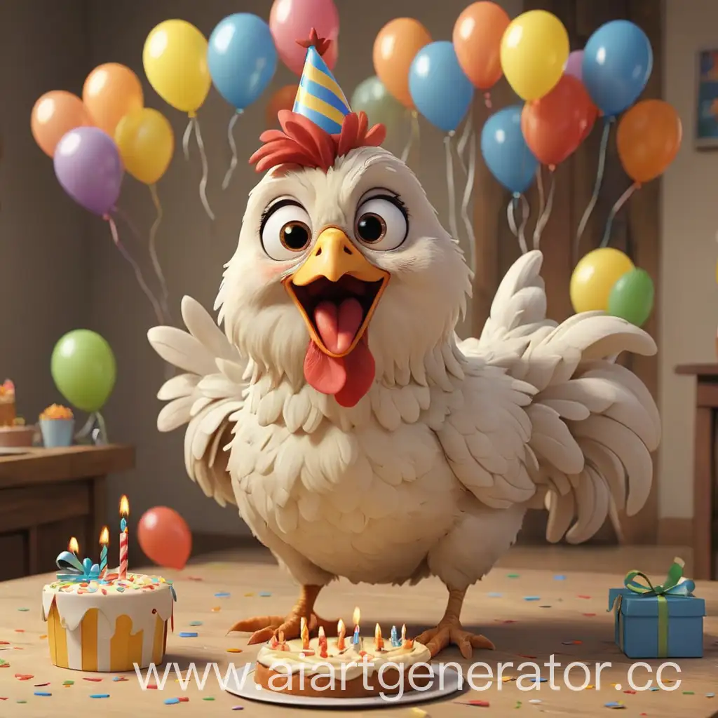 Cheerful-Cartoon-Chicken-Celebrating-Birthday-Party