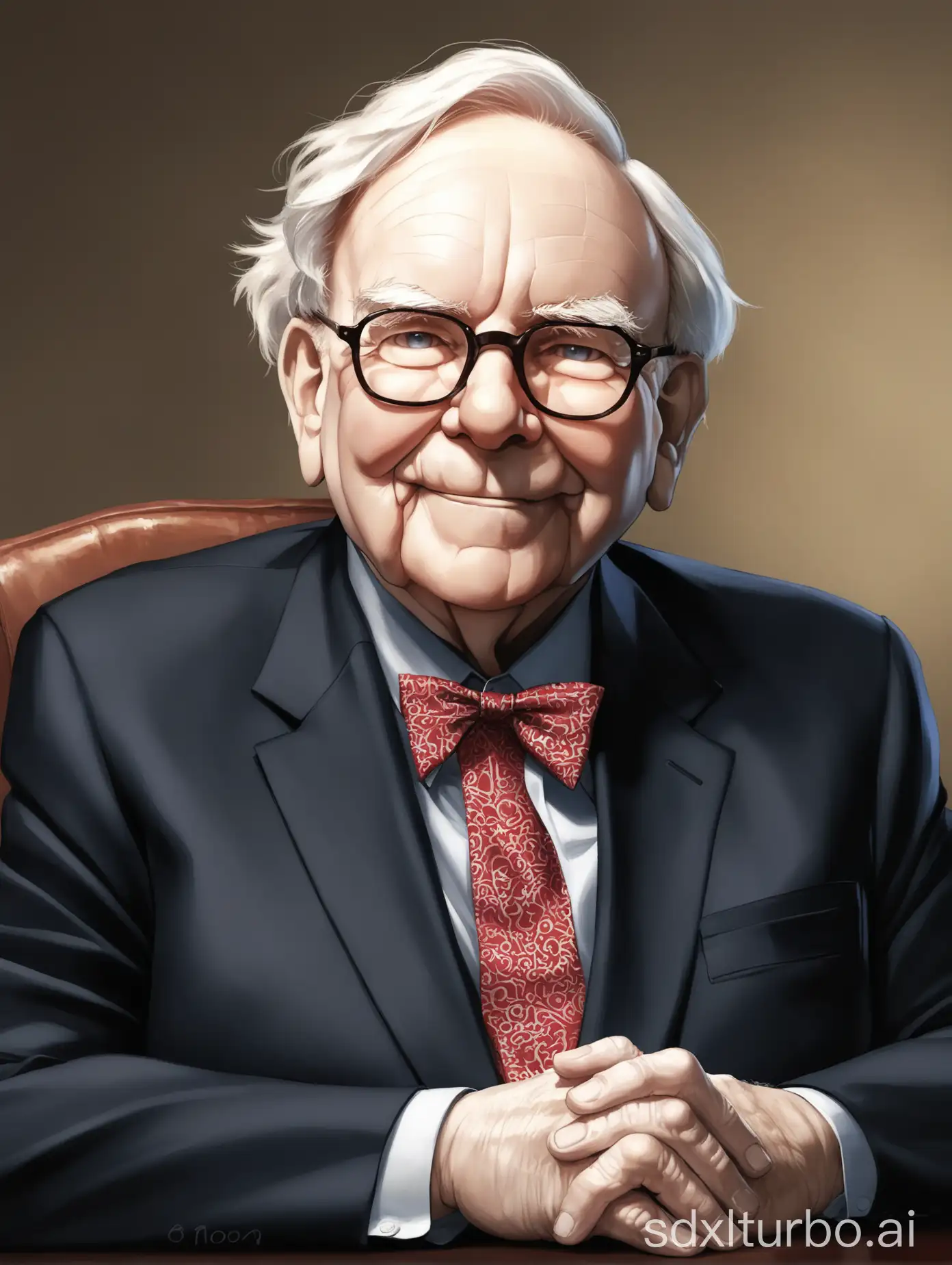 Warren-Buffett-Portrait-Iconic-Investor-and-Philanthropist-in-Thoughtful-Contemplation