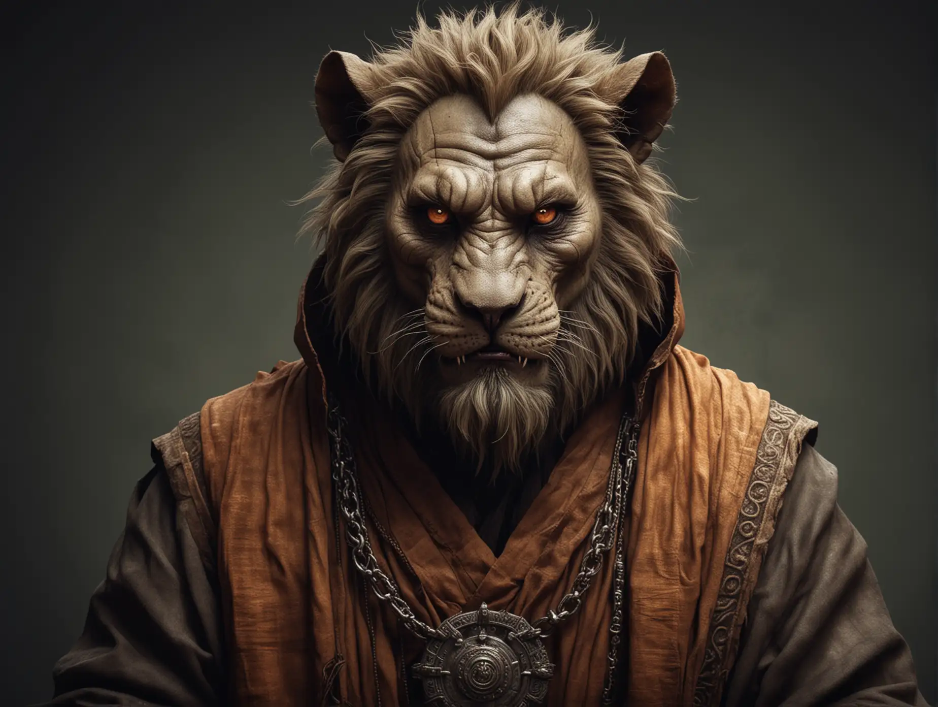 Malevolent-Lion-Monk-Character-Illustration