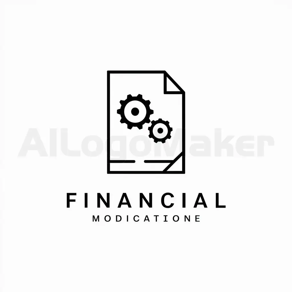 LOGO-Design-For-Tutorial-Minimalistic-Paper-and-Gear-Wheels-on-White-Background