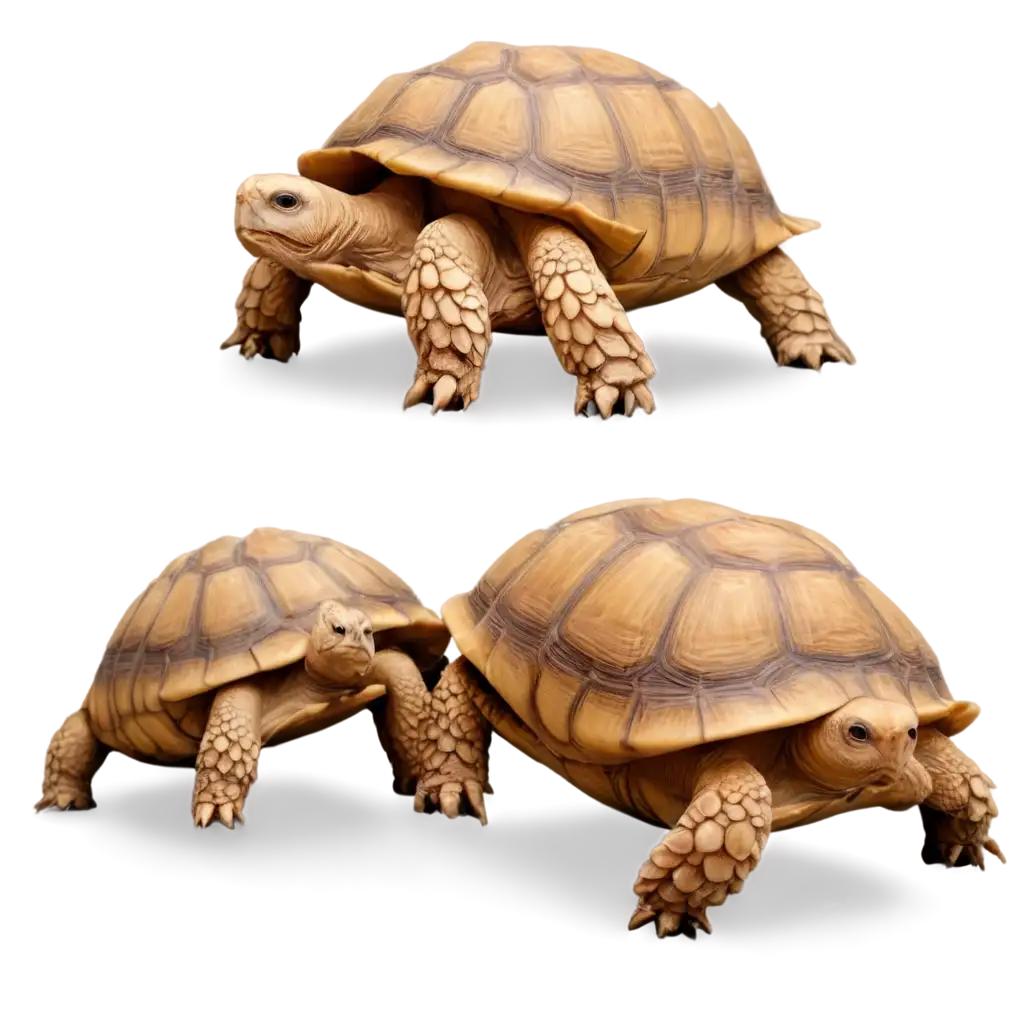 Exquisite-PNG-Image-of-a-Sulcata-Tortoise-Enhancing-Clarity-and-Detail