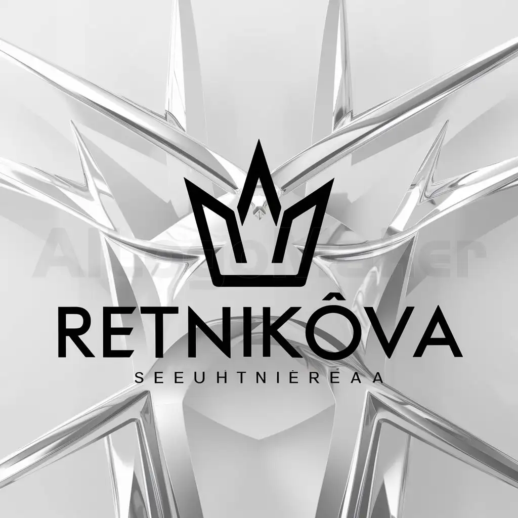 a logo design,with the text "Retnikova", main symbol:Crown,complex,clear background