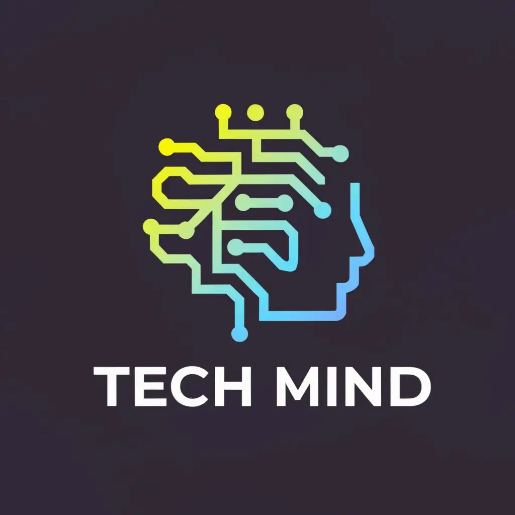 a logo design,with the text "TechMind", main symbol:TechMind,Moderate,be used in Technology industry,clear background