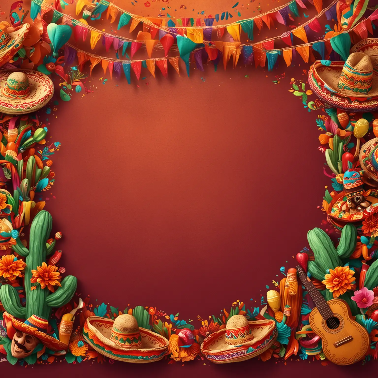 create a background that has a mexican celebration theme