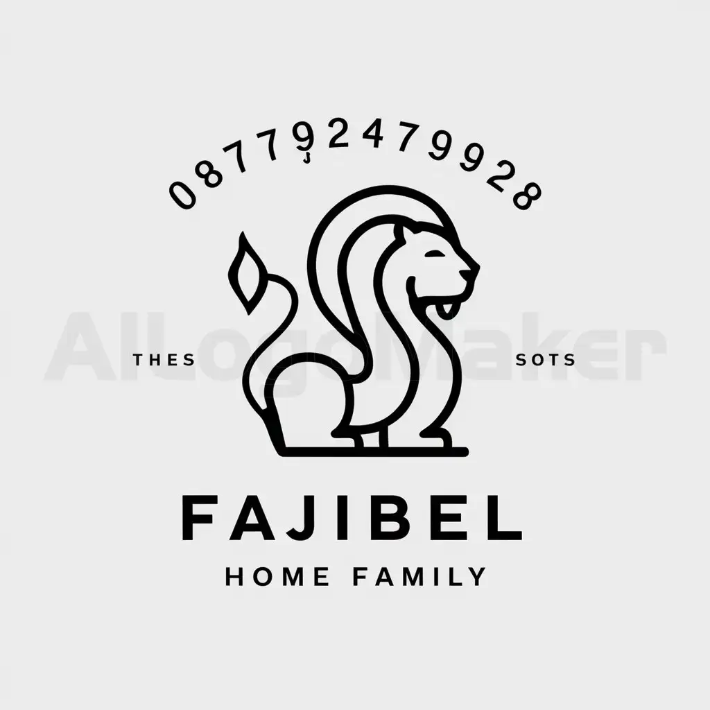 a logo design,with the text "087792479928", main symbol:Fajibel,Moderate,be used in Home Family industry,clear background