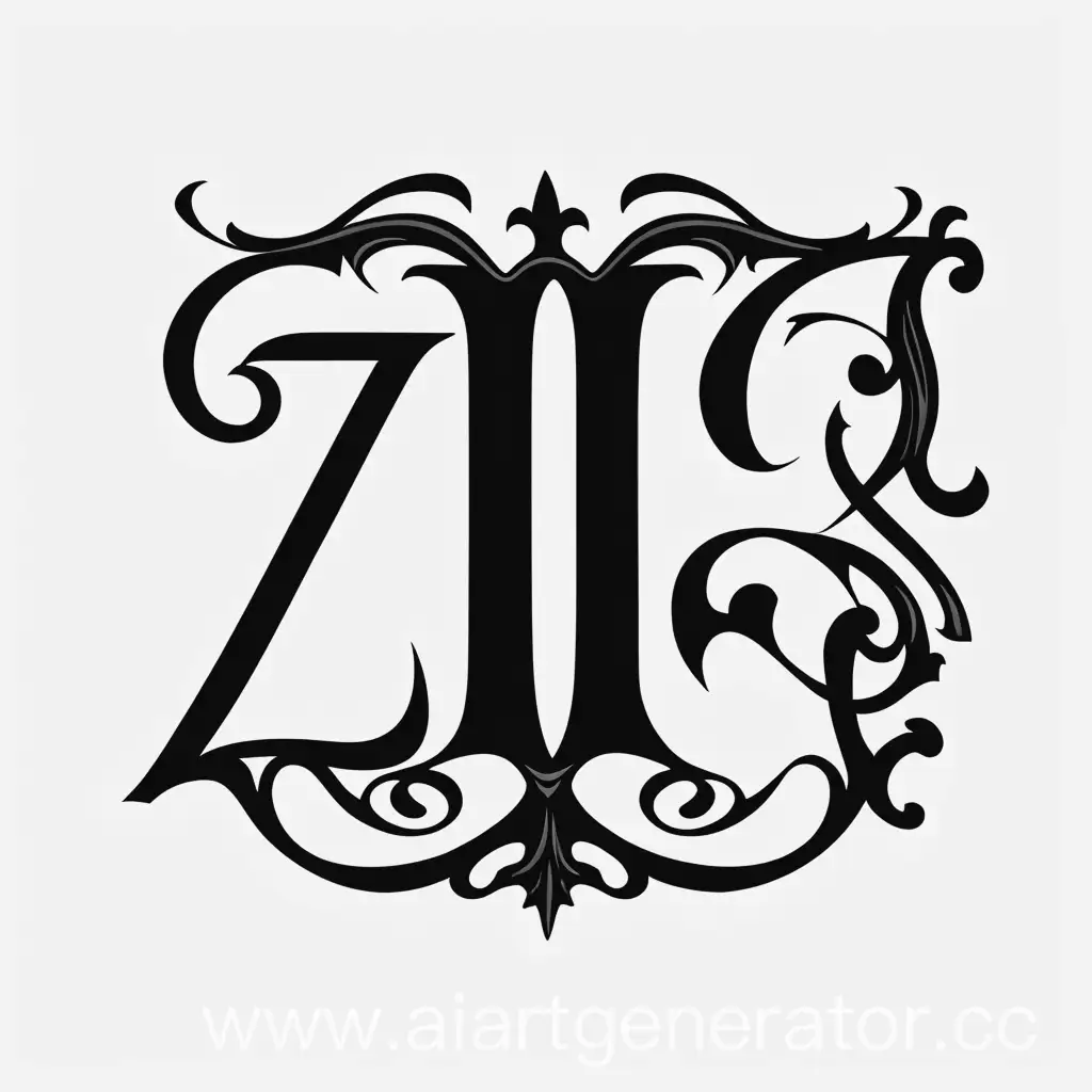 Gothic-Style-Black-Font-with-ZGR-Typography-Design