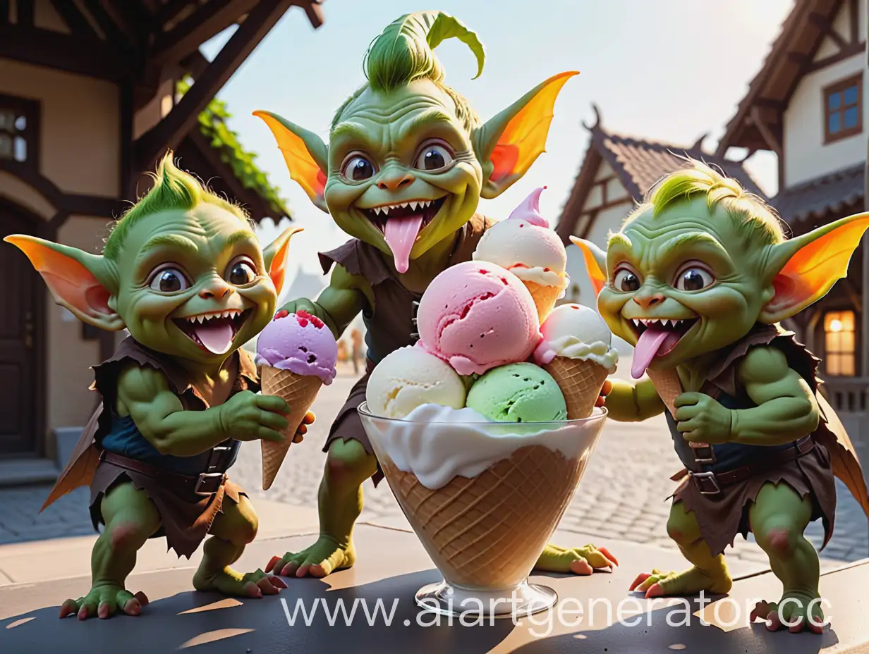 Goblins make ice cream