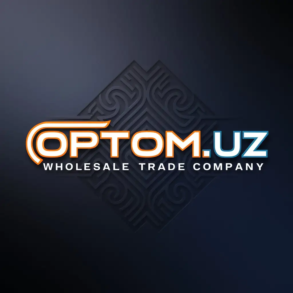 Logo, Wholesale trade, name Optom.uz, Uzbek nationality in the logo