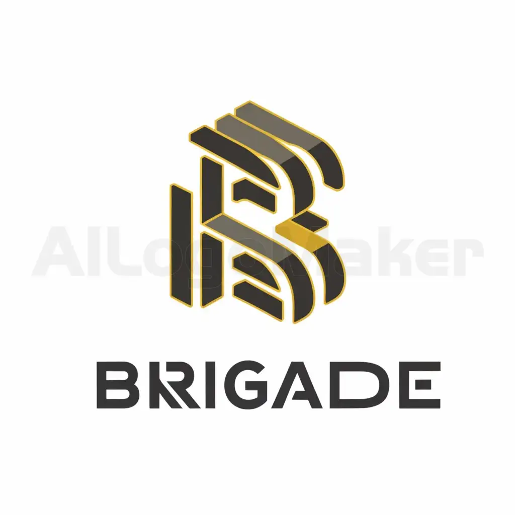 a logo design,with the text "BRIGADE", main symbol:B,complex,be used in Entertainment industry,clear background
