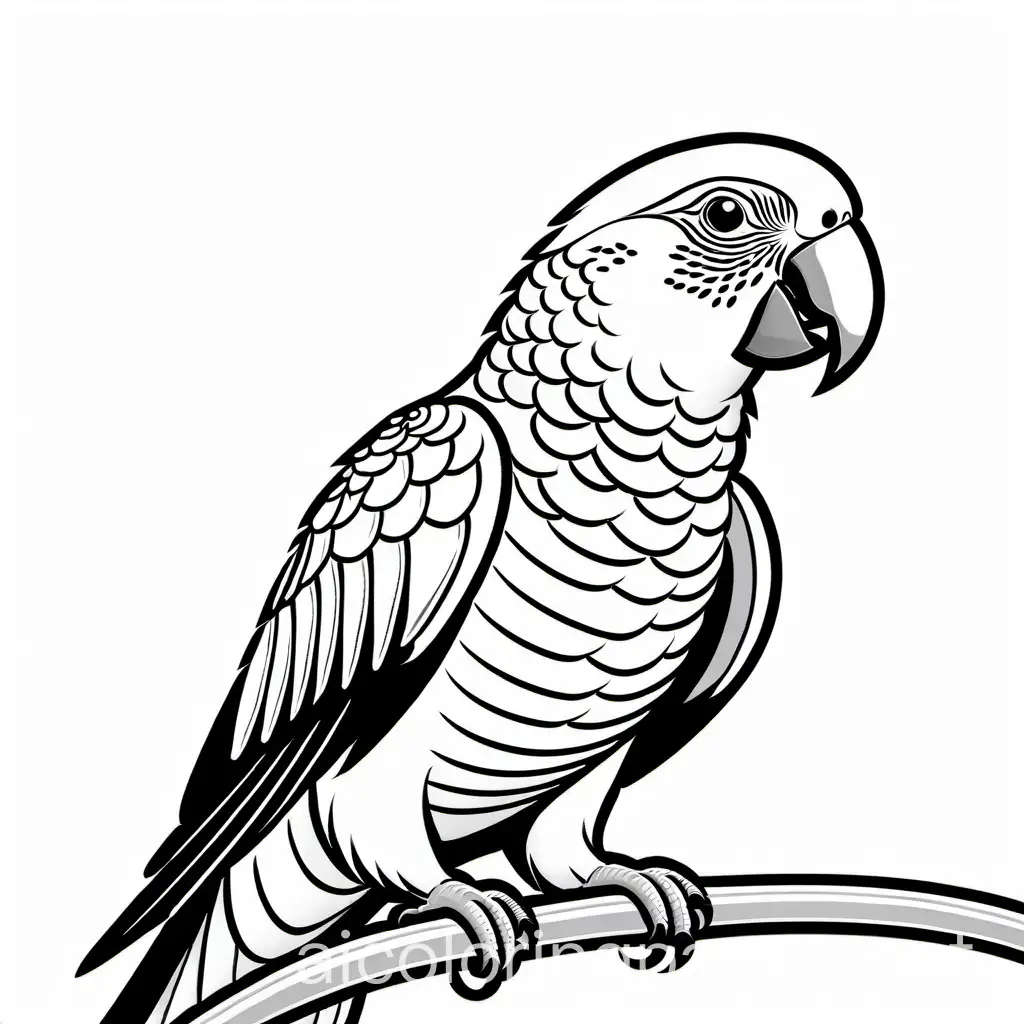 Prisoner-Parrot-Squawking-Coloring-Page