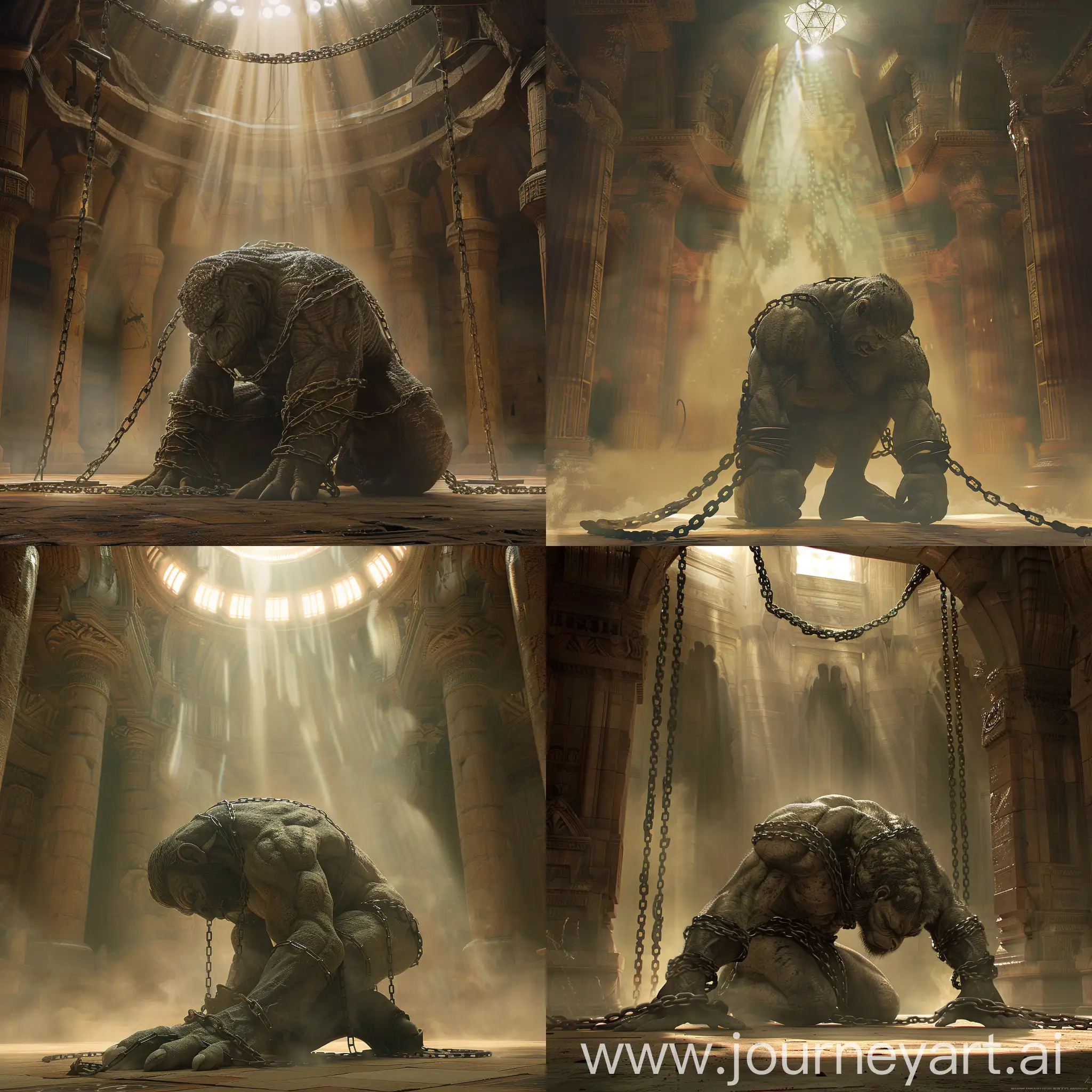 Forbidden-One-Enormous-Chained-Beast-in-Temple