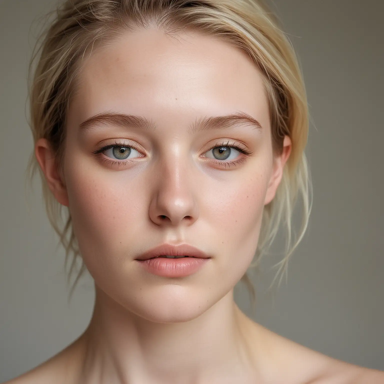 Authentic Natural Beauty Portrait with Minimal Makeup