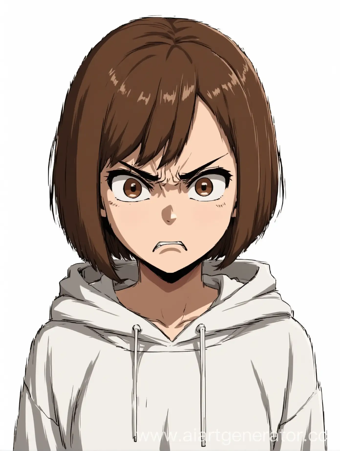 Angry-Young-Woman-in-White-Hoodie-Portrait